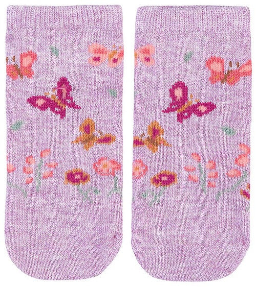 Organic Baby Socks Ankle Lavandula | Toshi