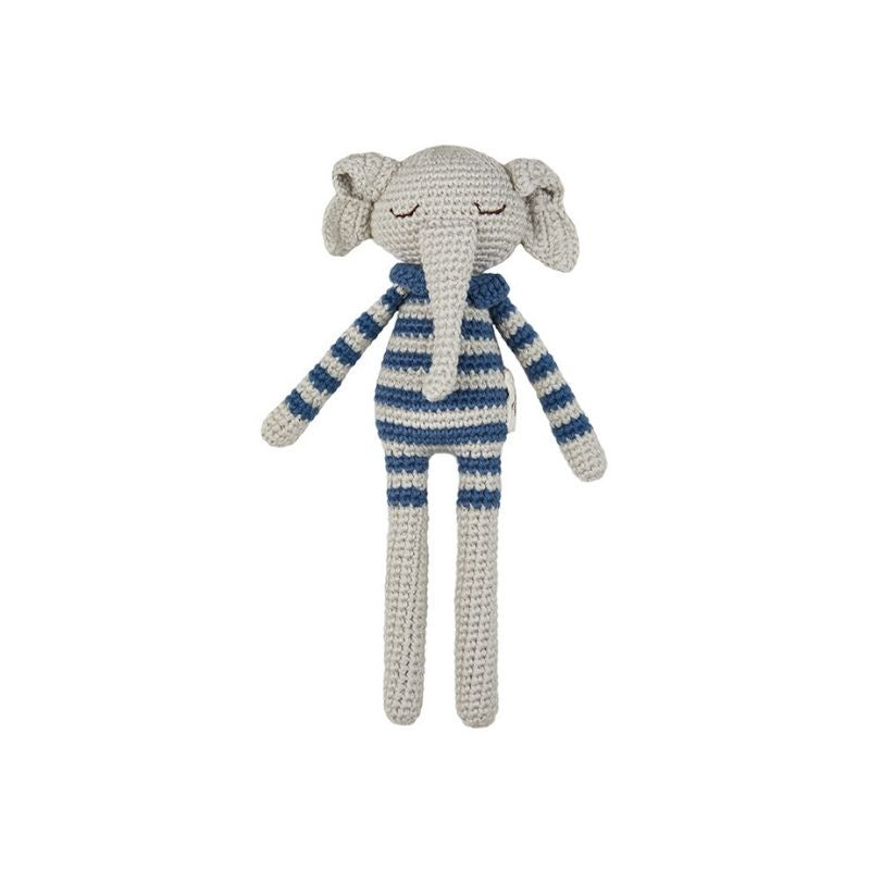 Ellie Elephant 26 cm - Striped Raf | Patti Oslo